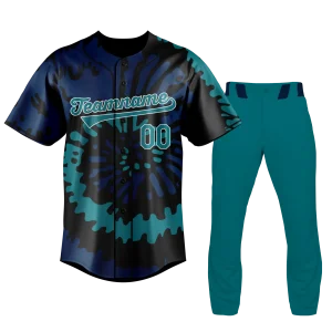 Baseball Uniform Tie Dye
